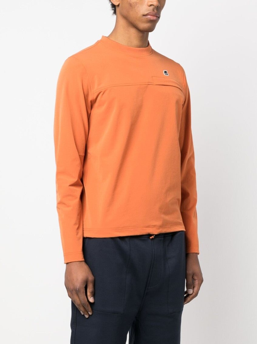 Orange Logo Crewneck Sweatshirt 4
