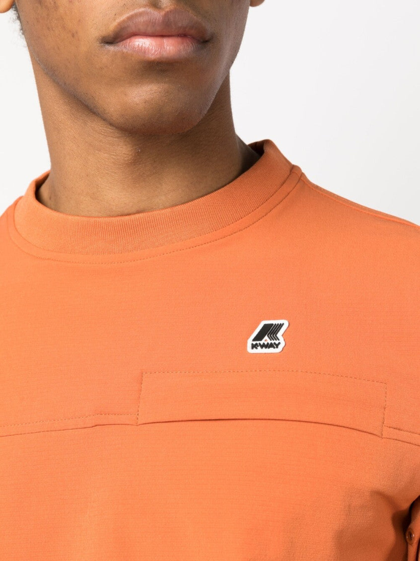 Orange Logo Crewneck Sweatshirt 5