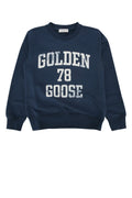 Kids Navy Blue Logo Sweatshirt 1
