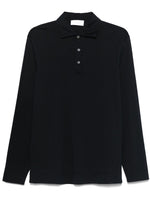 Navy Blue Long Sleeved Polo 1