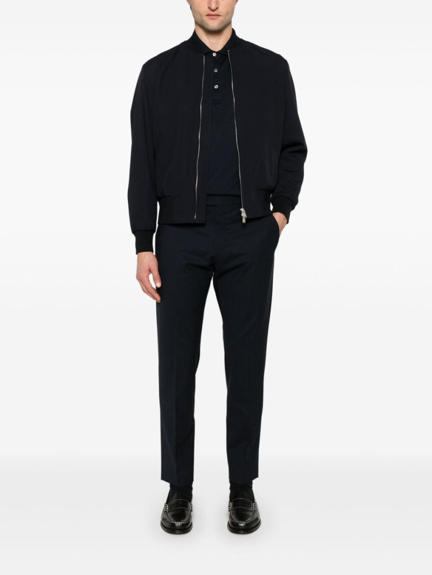 Navy Blue Long Sleeved Polo 2