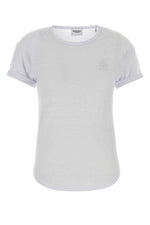 White Round Neck Logo T-Shirt 1