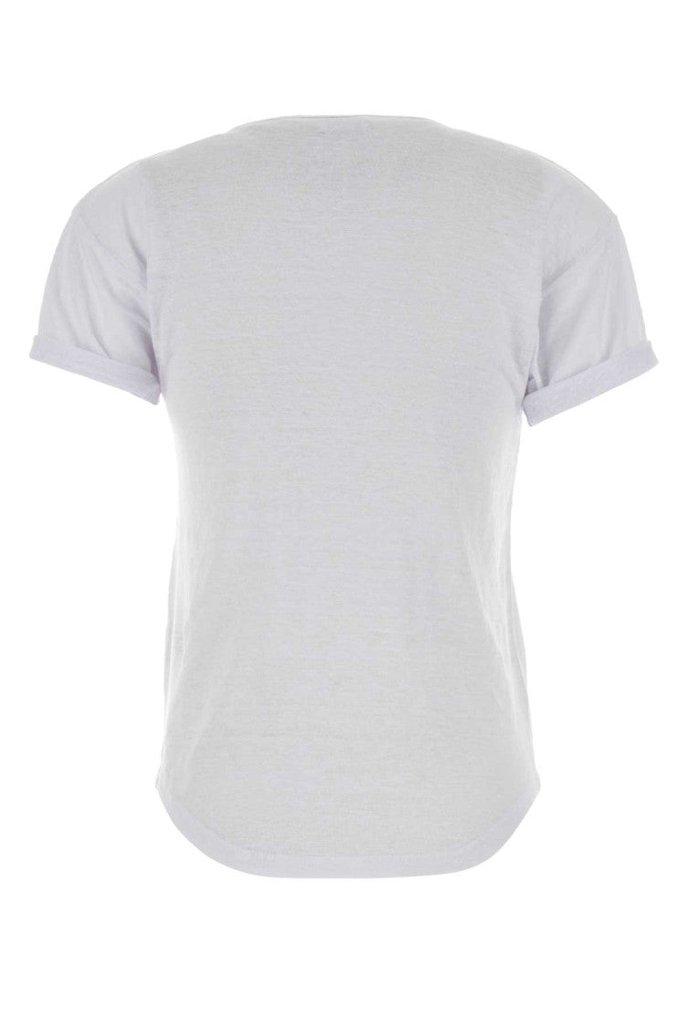White Round Neck Logo T-Shirt 2