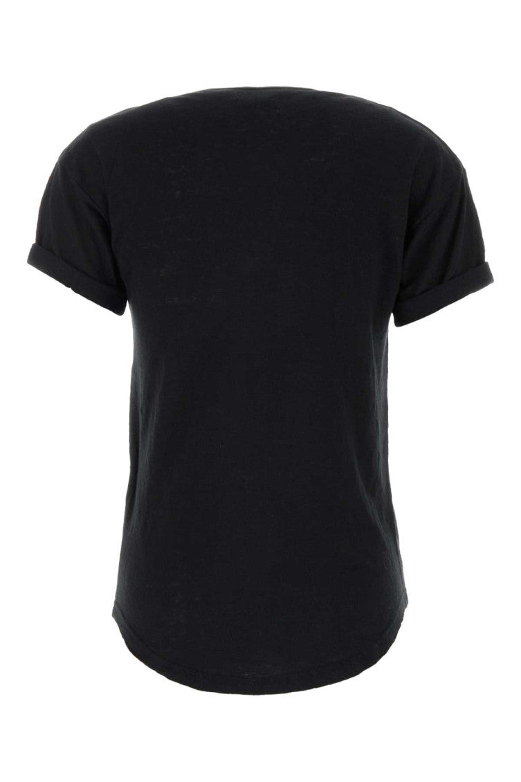 Black Round Neck Logo T-Shirt 2