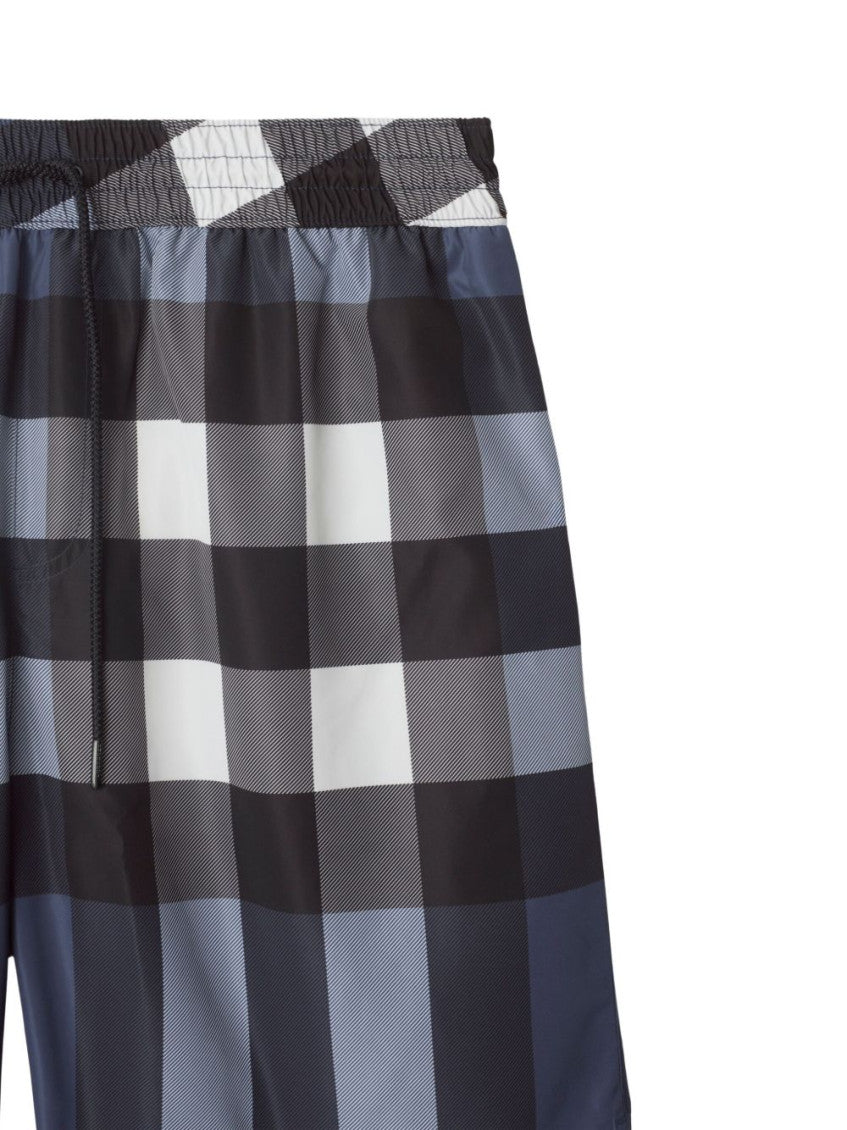 Blue Check swim shorts 2