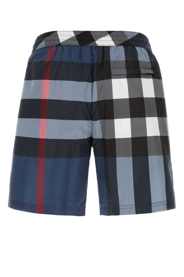 Blue Check swim shorts 3