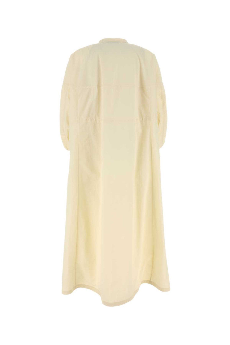Beige Nylon Laminar Dress 2