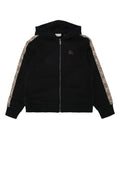 Kids Black Zip Up Hoodie 1