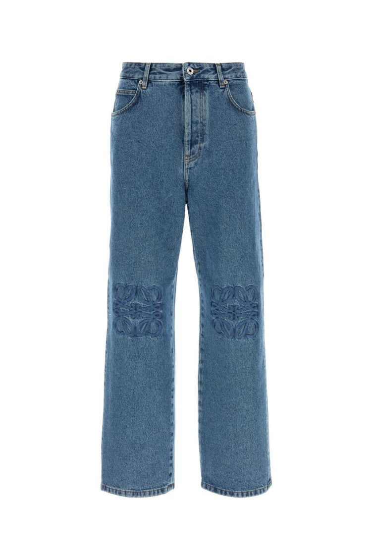 Blue Mid Rise Jeans 1