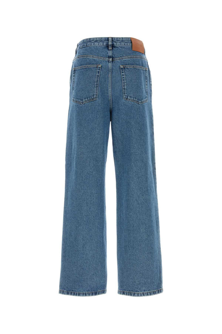 Blue Mid Rise Jeans 2