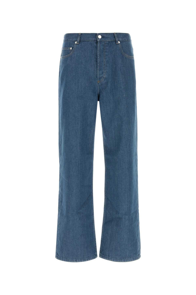 Blue Mid Rise Jeans 1