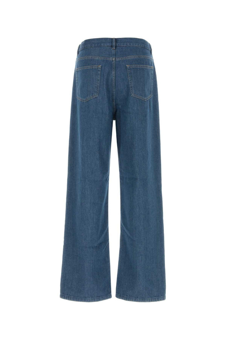 Blue Mid Rise Jeans 2