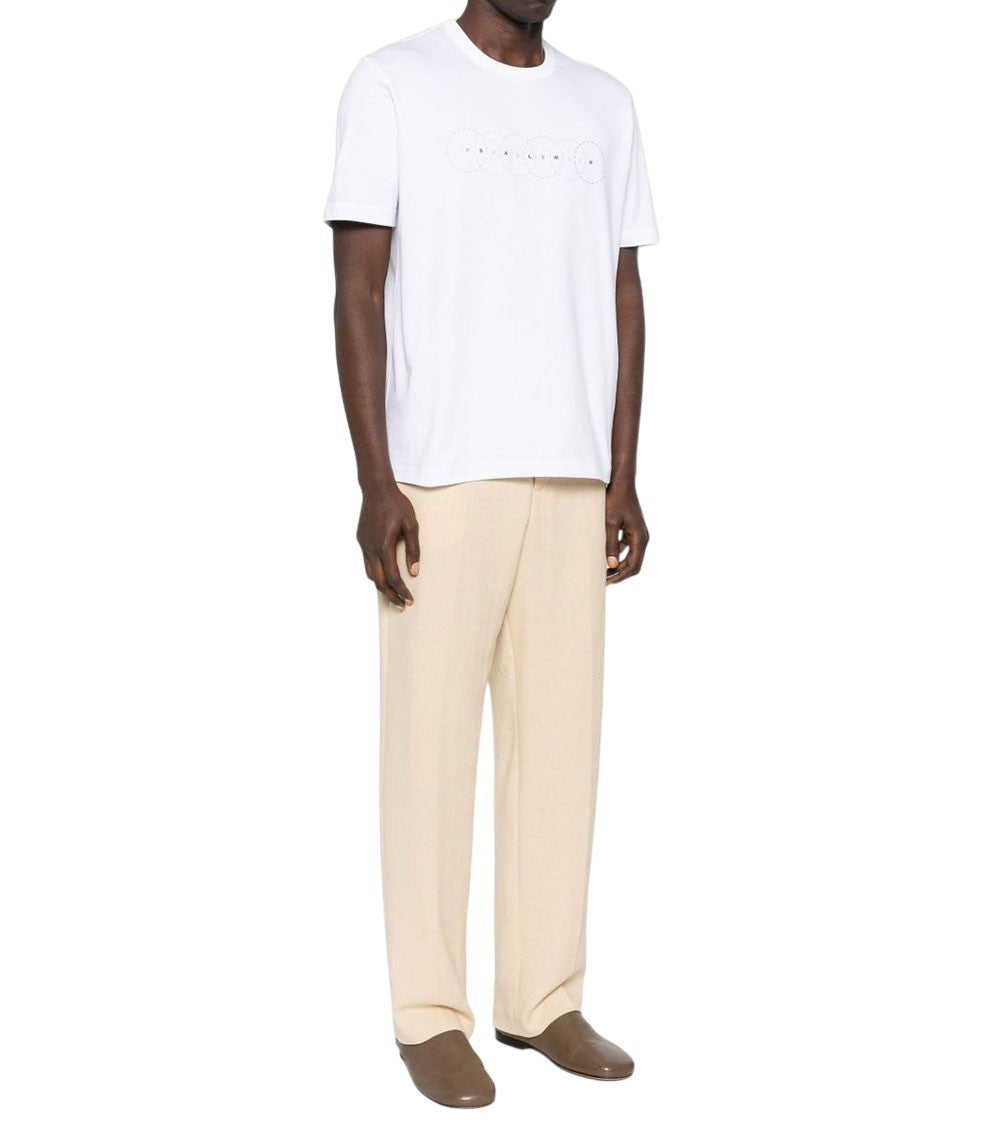 White Graphic Crew Neck T-Shirt 2