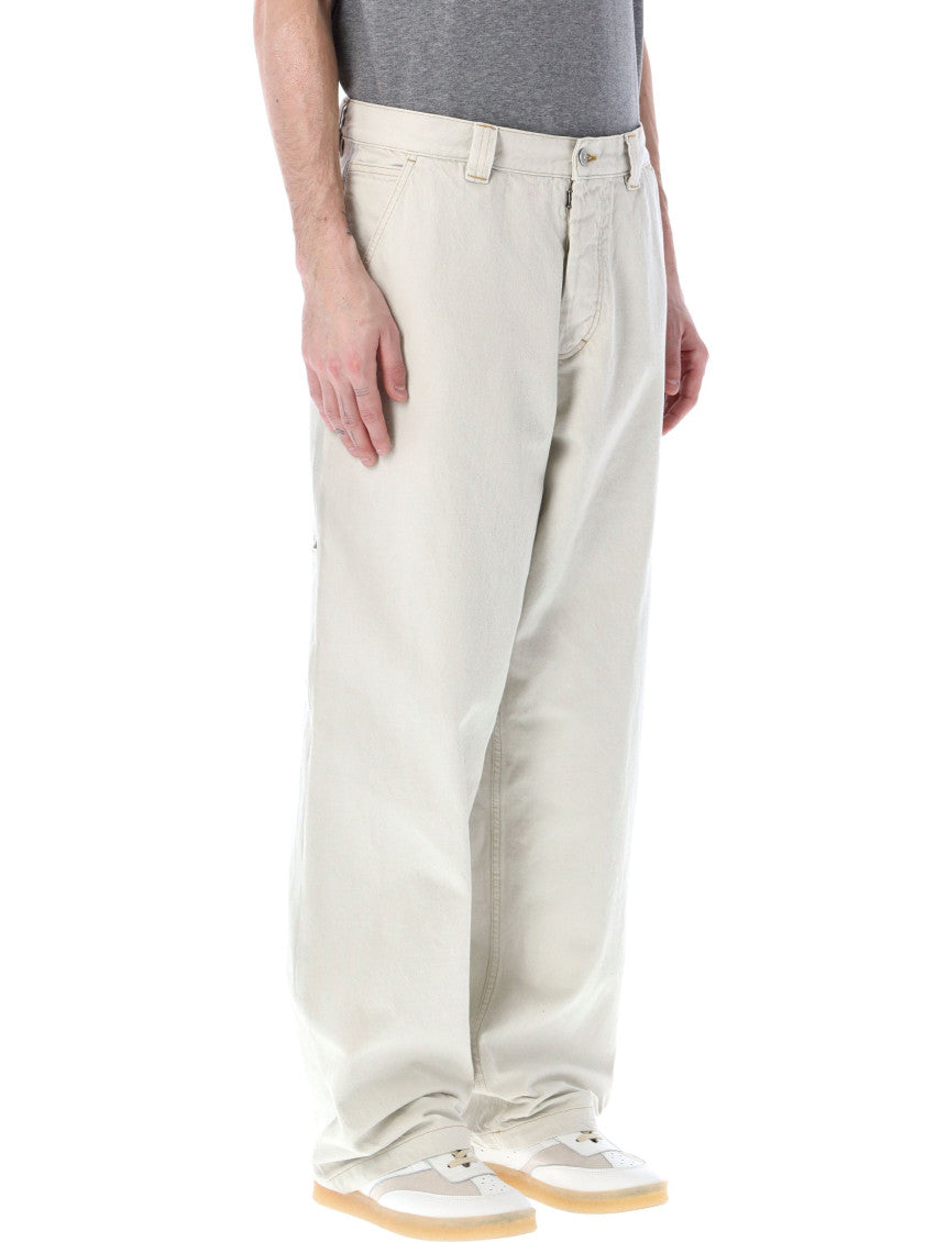 Off White Solid Jeans 2