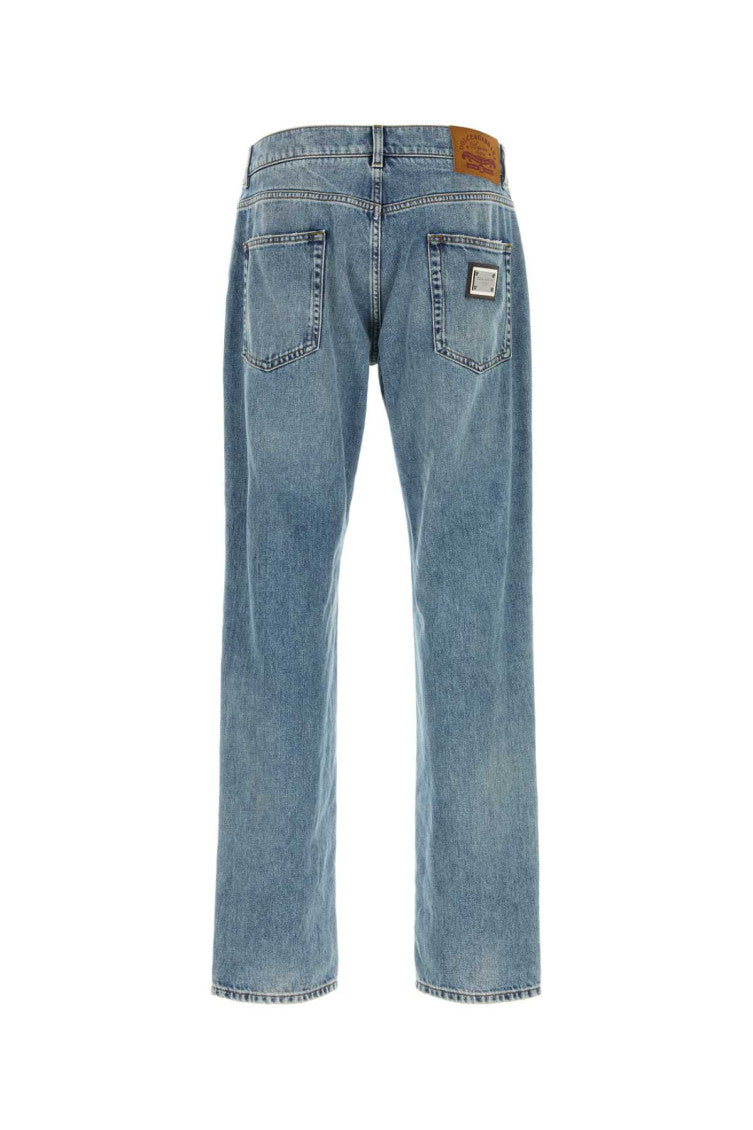 Blue Mid Rise Jeans 2