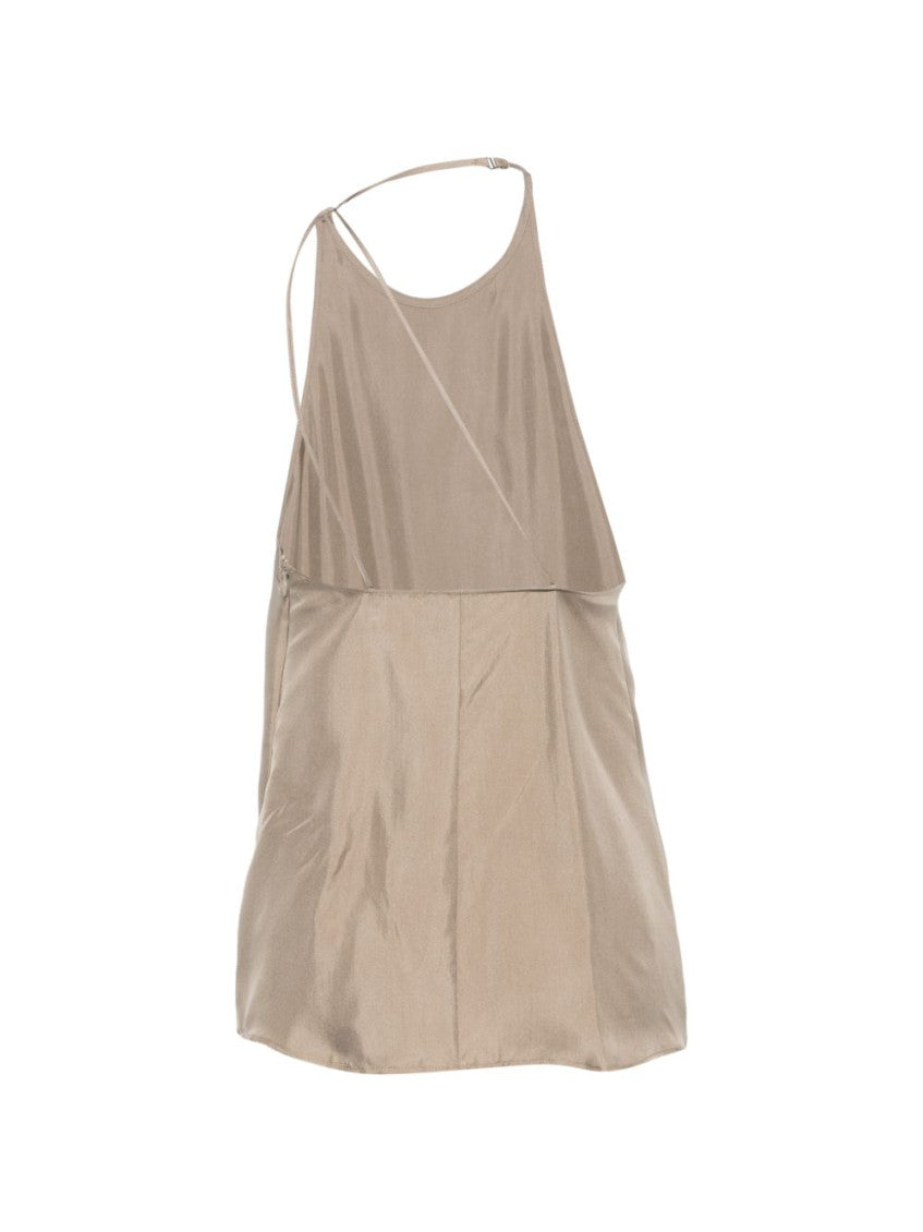 Grey Solid Halter Neck Top 2
