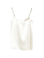 White Solid Scoop Neck Top 1