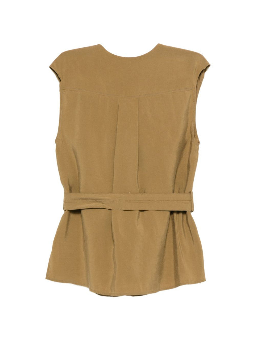 Green Solid Cowl Neck Top 2