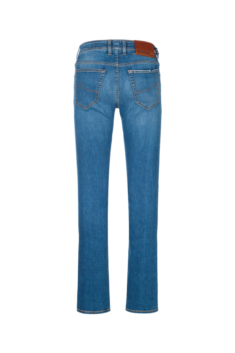 Blue Mid Rise Jeans 2