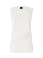 White Textured Round Neck Top 1