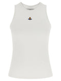 White Logo Round Neck Top 1