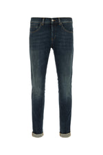 Dark Blue Solid Jeans 1