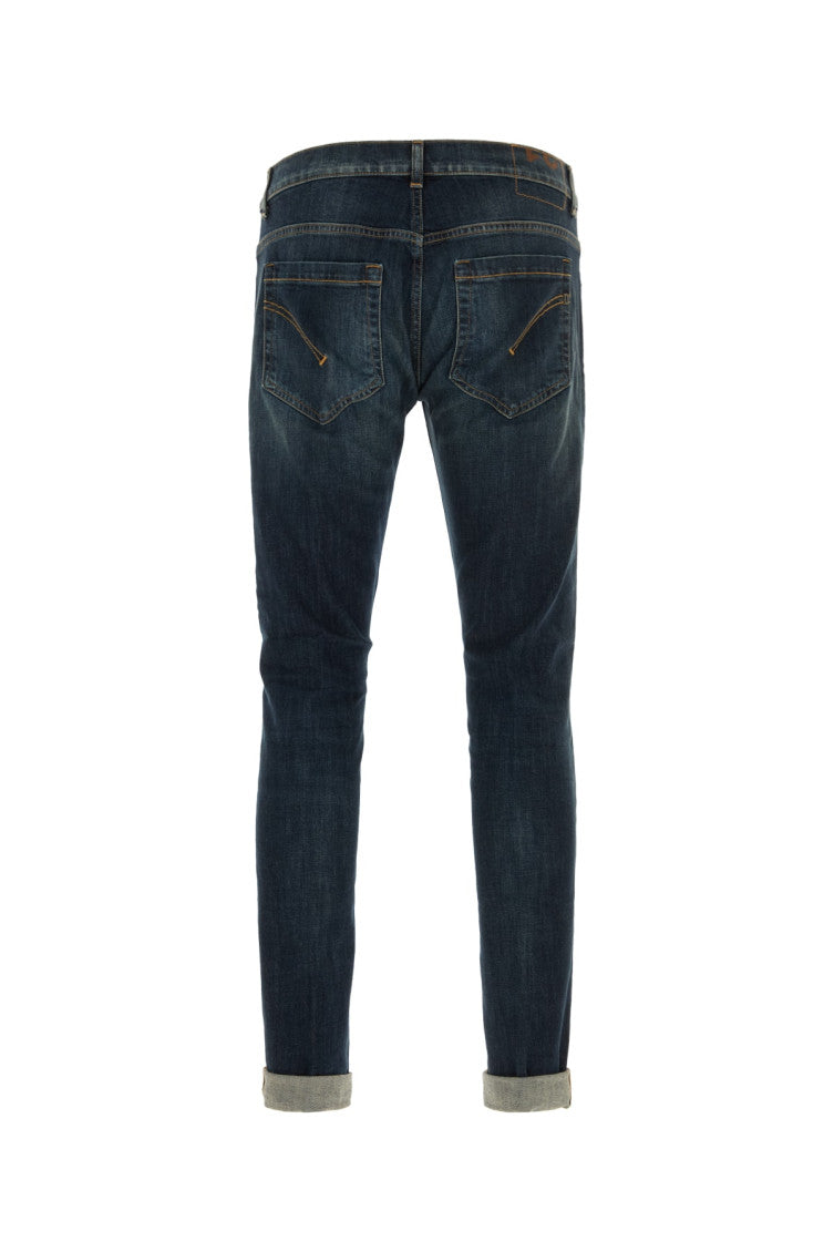 Dark Blue Solid Jeans 2