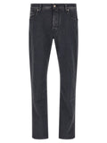 Dark Grey Solid Jeans 1