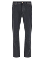 Dark Grey Solid Jeans 1