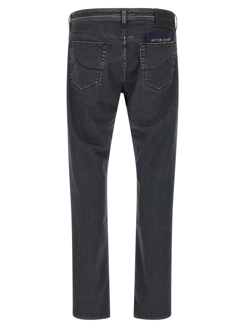 Dark Grey Solid Jeans 2