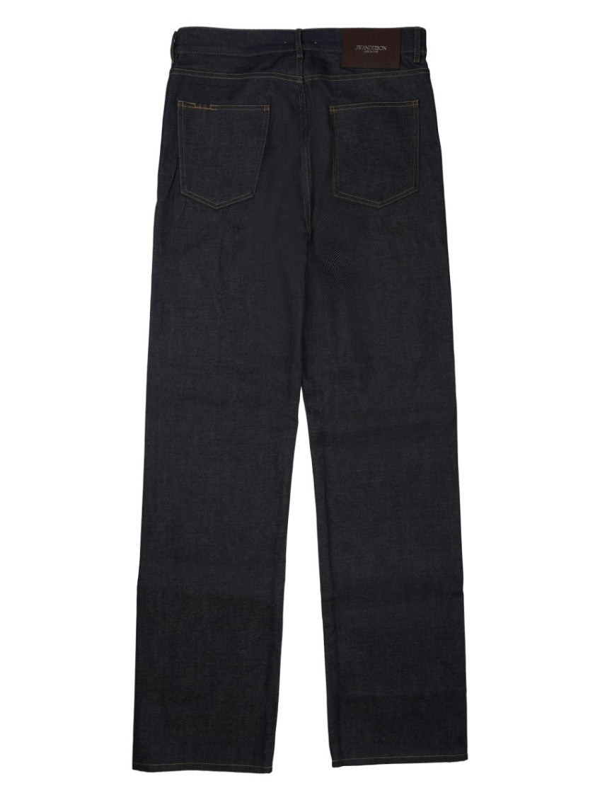 Navy Blue Relaxed Jeans 2