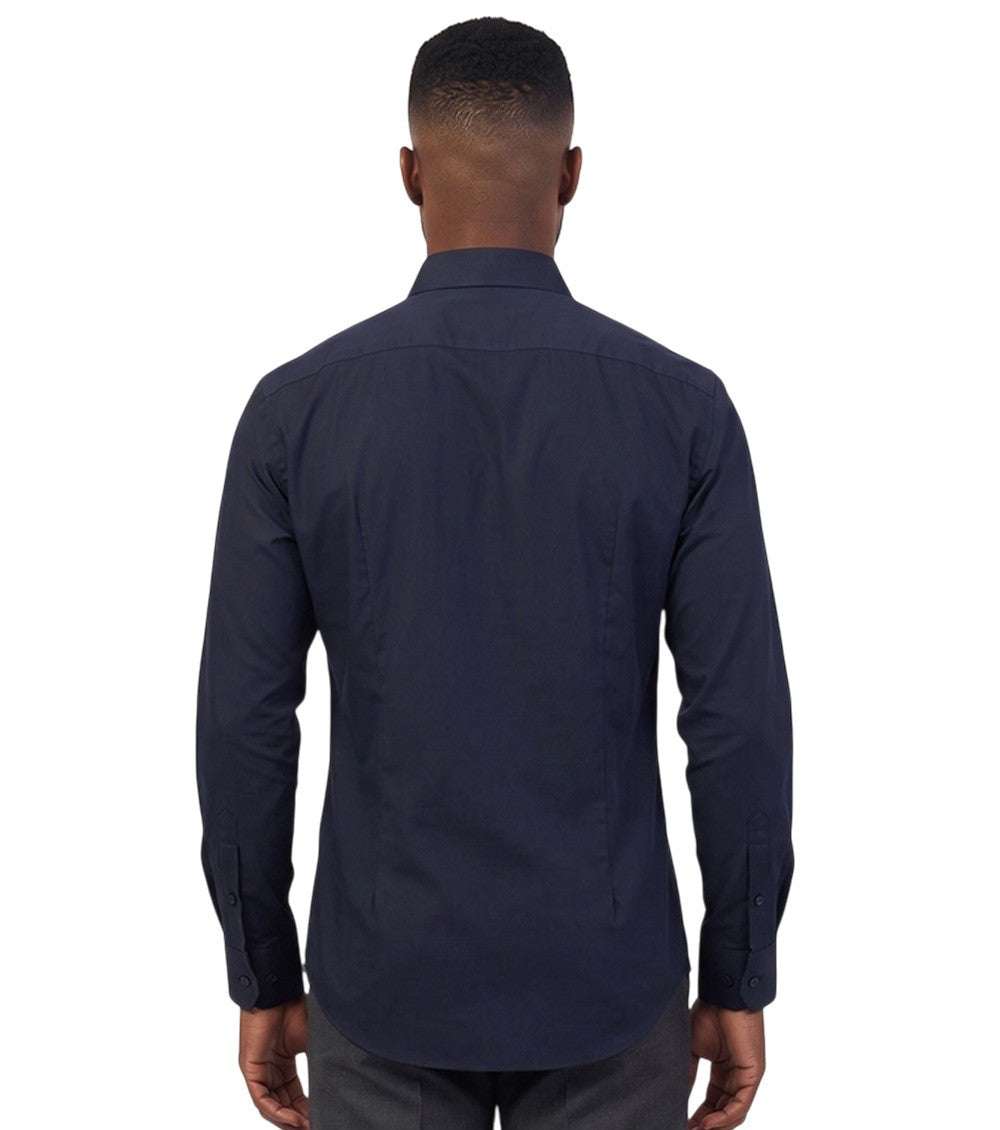 Blue Slim Fit Shirt 2