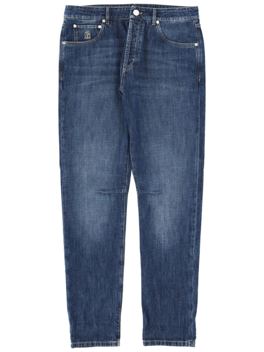 Blue Straight Jeans 1