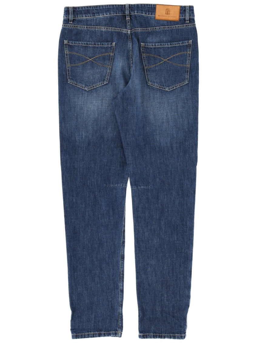 Blue Straight Jeans 2