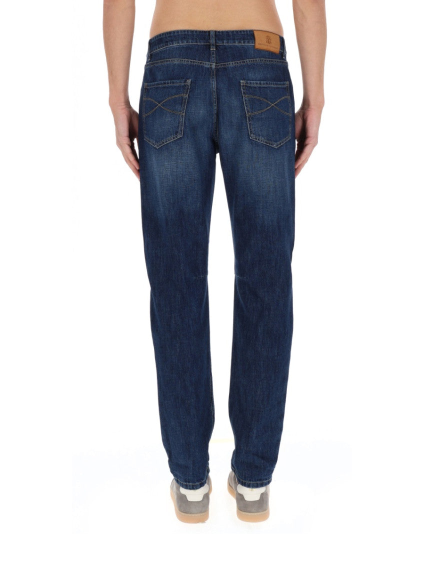 Blue Straight Jeans 3