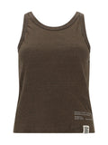 Brown Logo Round Neck Top 1