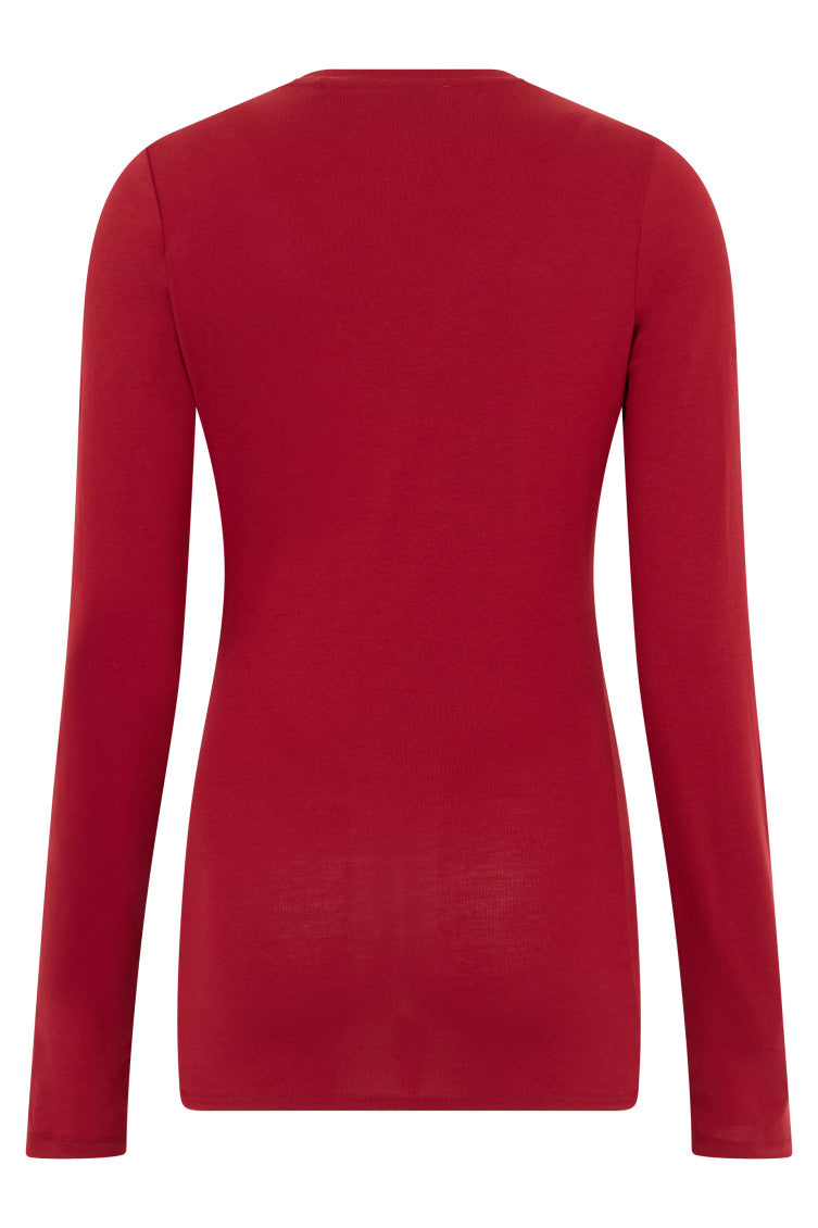 Red Logo Crew Neck Top 2