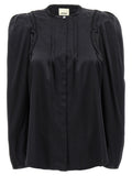 Black Regular Embroidered Shirt 1