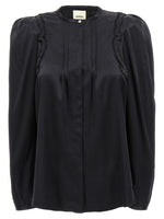 Black Regular Embroidered Shirt 1