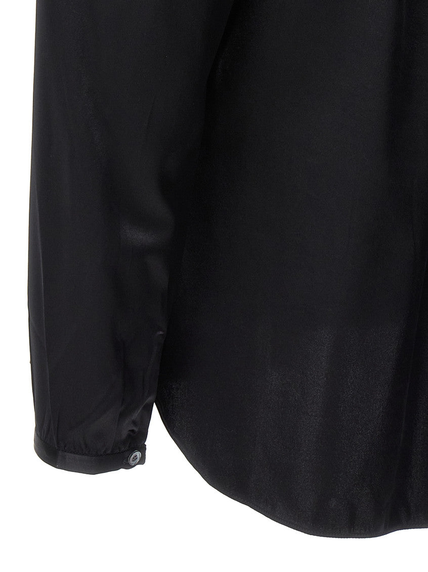 Black Regular Embroidered Shirt 4
