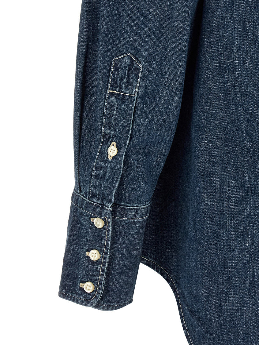 Denim Regular Solid Shirt 4
