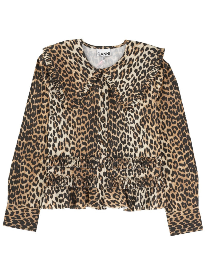 Brown Regular Animal Print Shirt 1