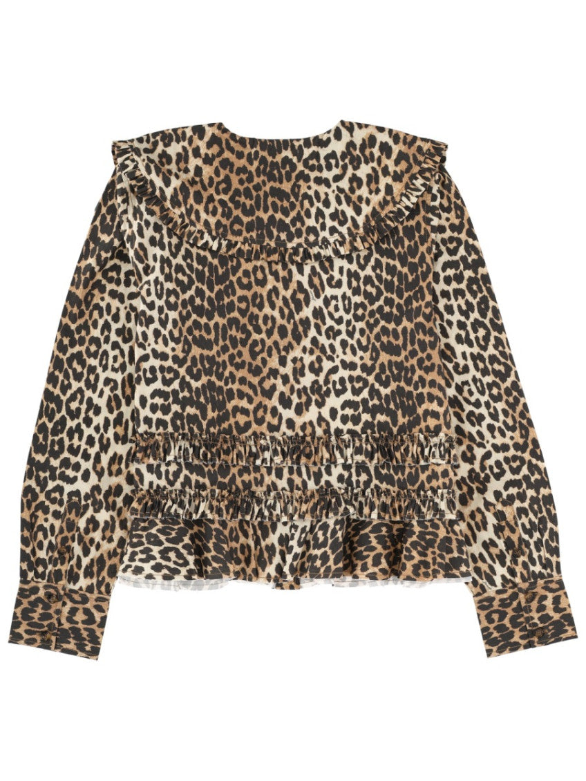 Brown Regular Animal Print Shirt 2