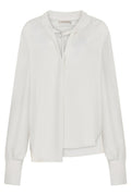 White Relaxed Solid Shirt 1