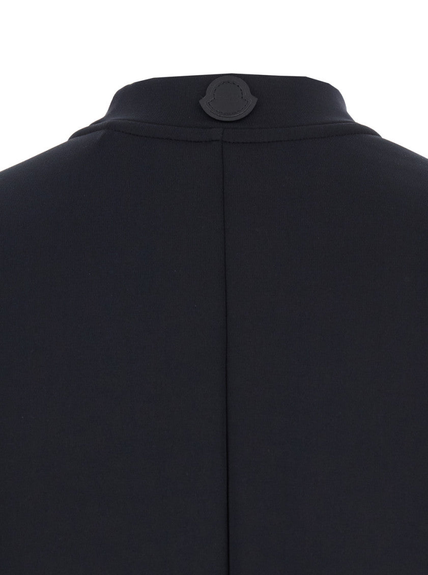 Black Solid Mock Collar T-Shirt 5