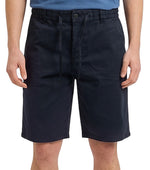 Navy Blue Solid Shorts 1