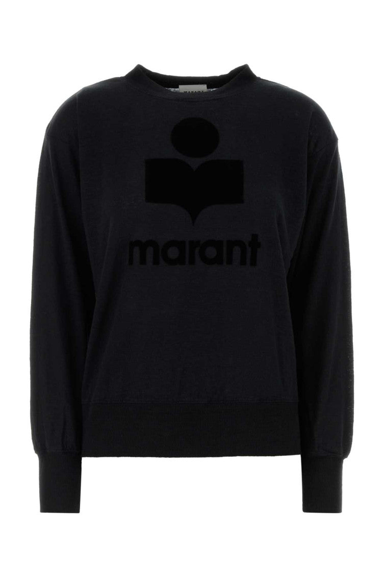 Black Logo Crew Neck Sweater 1