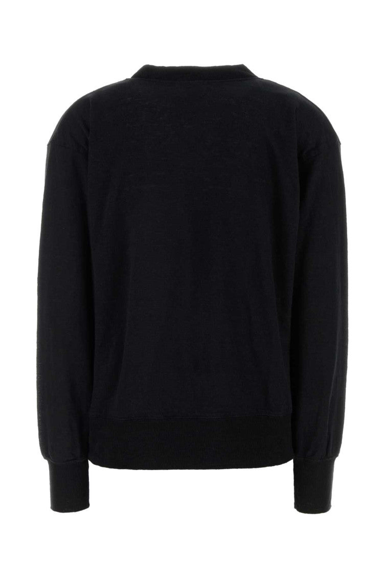 Black Logo Crew Neck Sweater 2