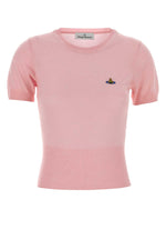 Pink Logo Crew Neck Sweater 1