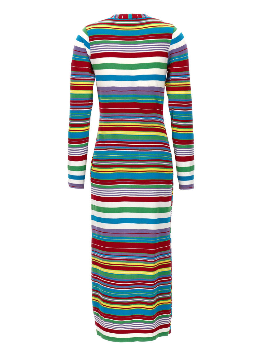 Multicolor Stripes V Neck Cardigans 2